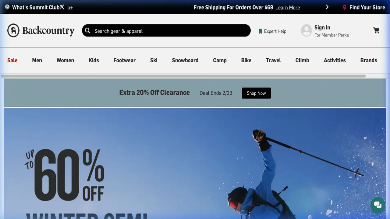 Backcountry（バックカントリー）